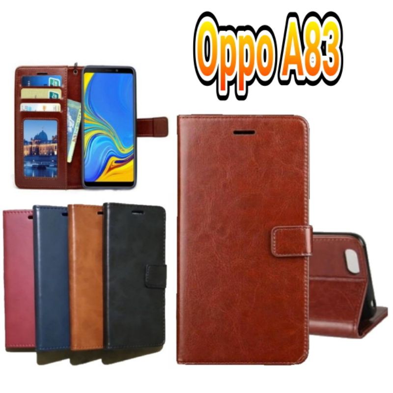 flip case dompet oppo A83