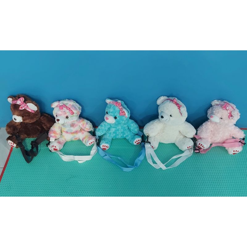 Tas selempang Beruang lucu /tas boneka beruang/tas bulu lucu tas beer lucu