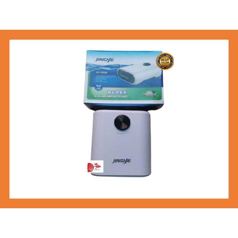 Vina Aquatic_ JINGYE / YANG AC-9904 Air Pump Aerator Pompa Udara 4 Lubang