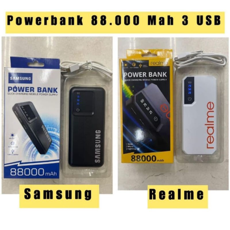 POWER BANK BRANDED MURAH 88.000MAH KWALITAS BAGUS