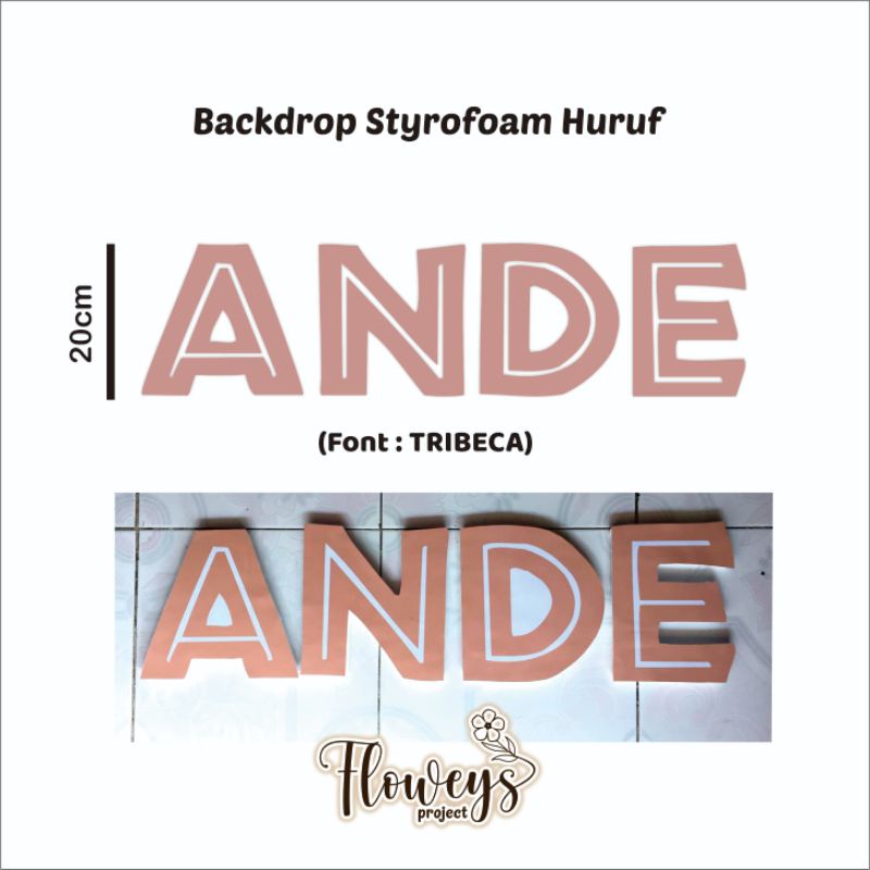 Backdrop styrofoam nama/ lamaran/ aqiqah/ wedding