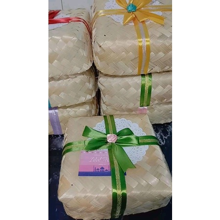 

READY (1 PCS) BESEK BAMBU BIASA | KOTAK NASI | BESEK CATERING UKURAN 20 X20 PWR