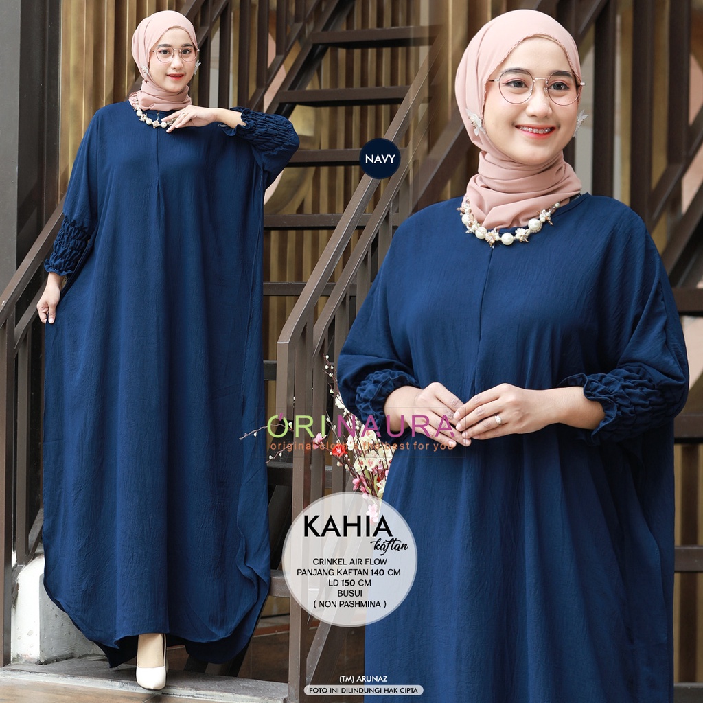 Kaftan Jumbo  Busui Cotton Linen Full Kancing Aktif Original Produk By Moira