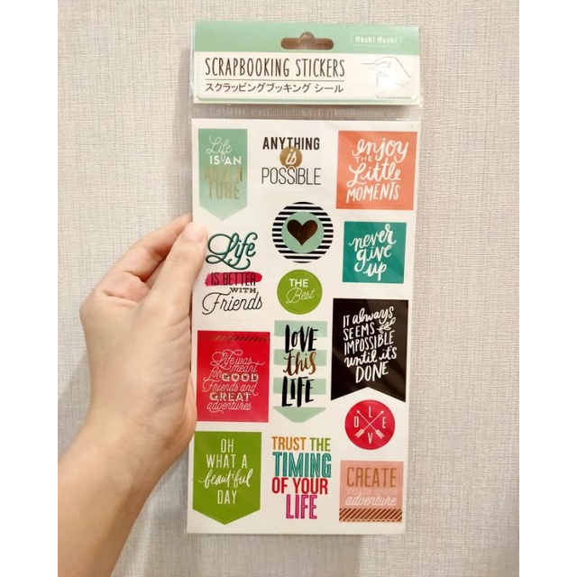 

washimoshi Scrapbook Sticker / Stiker Scrapbook