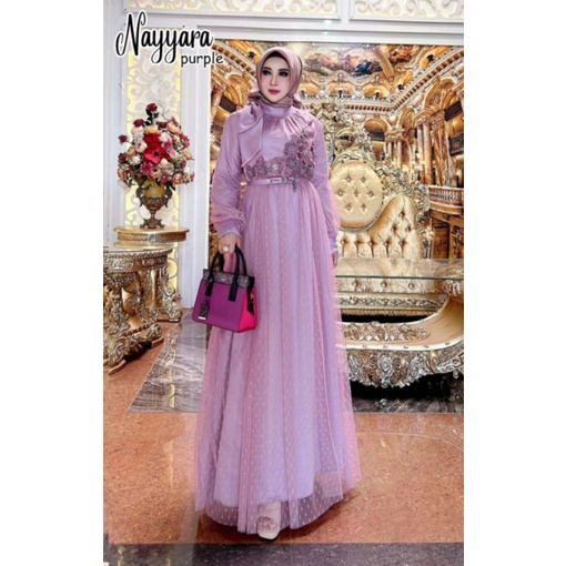 NAYYARA gamis pesta mewah