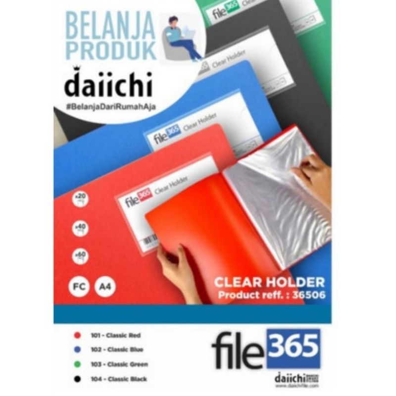 

Clear Holder Folio Daiichi Isi 20 Sheet (1 Pcs)