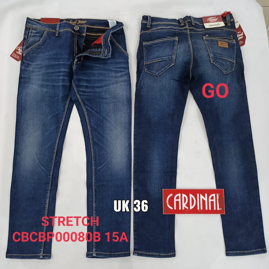 gof 36 CARDINAL CBCBP Celana Panjang Jeans Pria Pencil Stretch Slimfit Super Skinny Sobek Bermuda