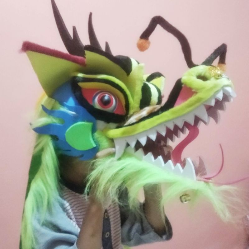 TOPENG NAGA LIONG ANAK MATA NYALA