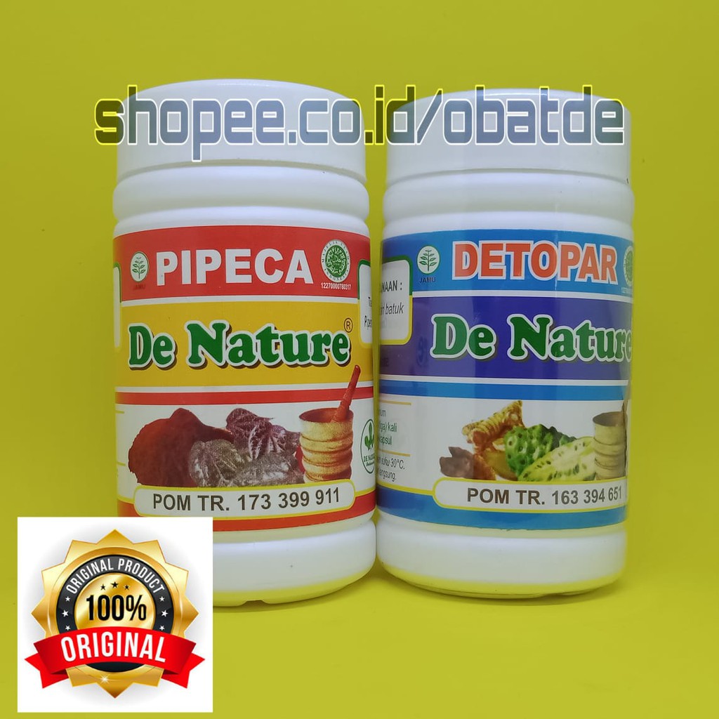 

PIPECA DETOPAR Obat TBC Paru-paru ISPA Asma Batuk Menahun Ampuh Herbal De Nature Asli