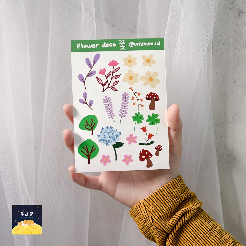 

Flower deco stickers