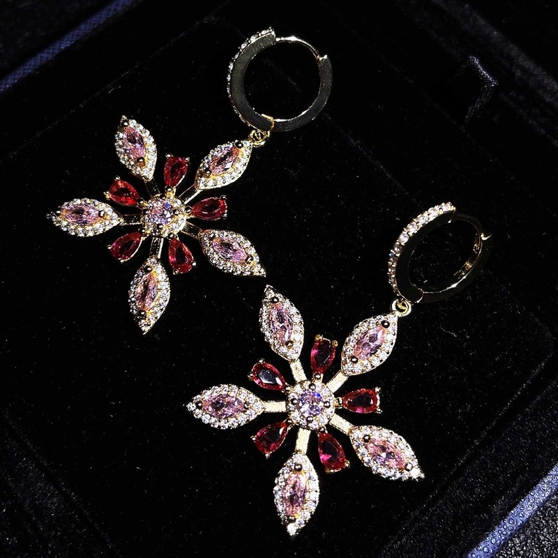 Anting Tusuk Bentuk Bintang Bahan Sterling Silver