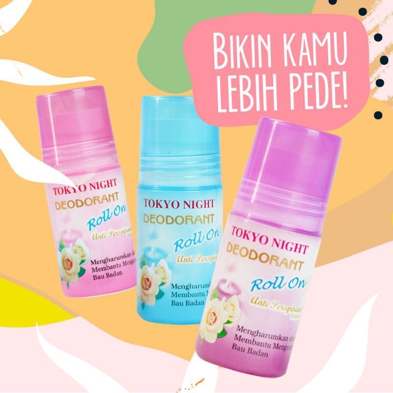 BISA COD - TOKYO NIGHT DEODORANT - Pemutih ketiak/pengharum badan