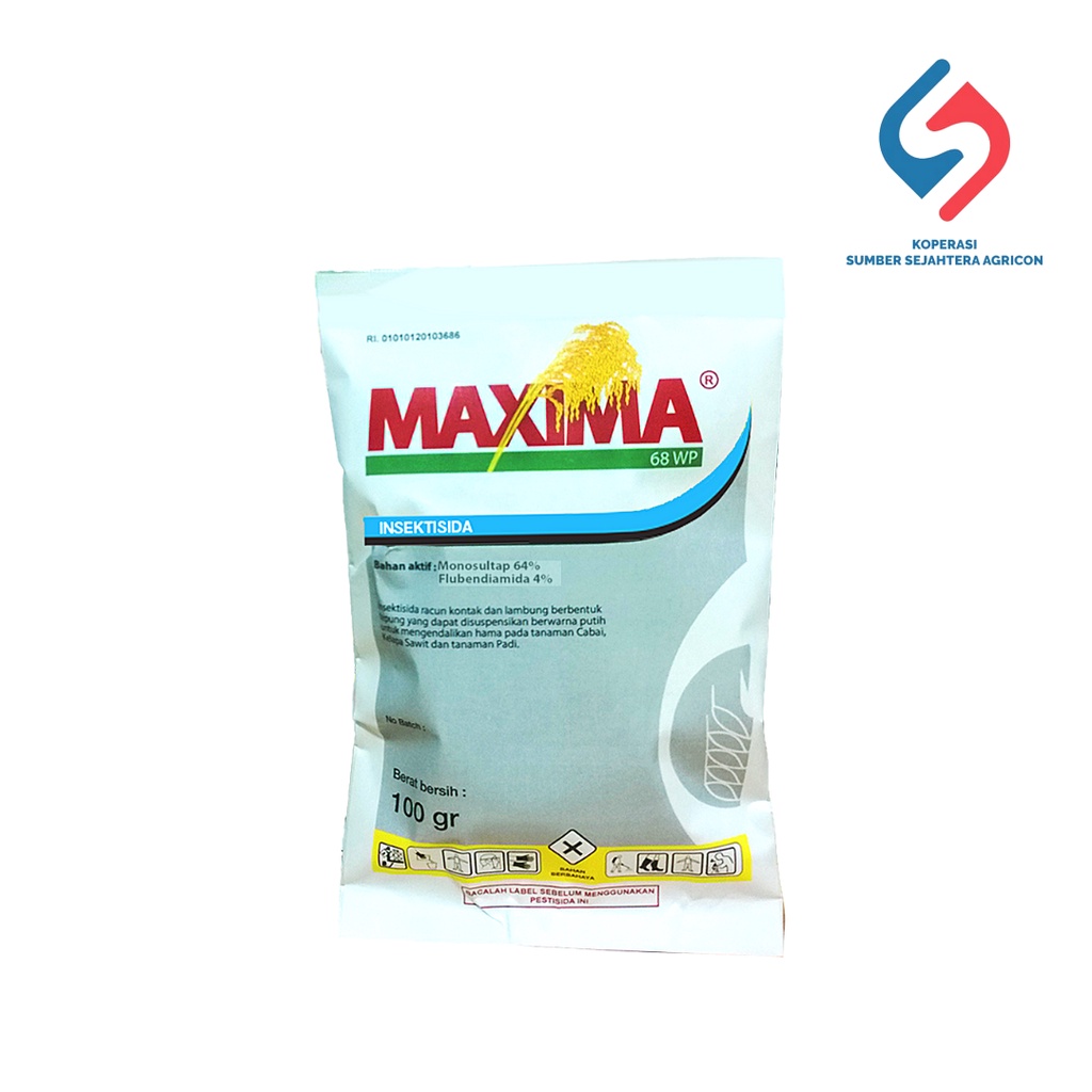 MAXIMA Insektisida Tanaman 100 Gram Mengendalikan Sundep Padi