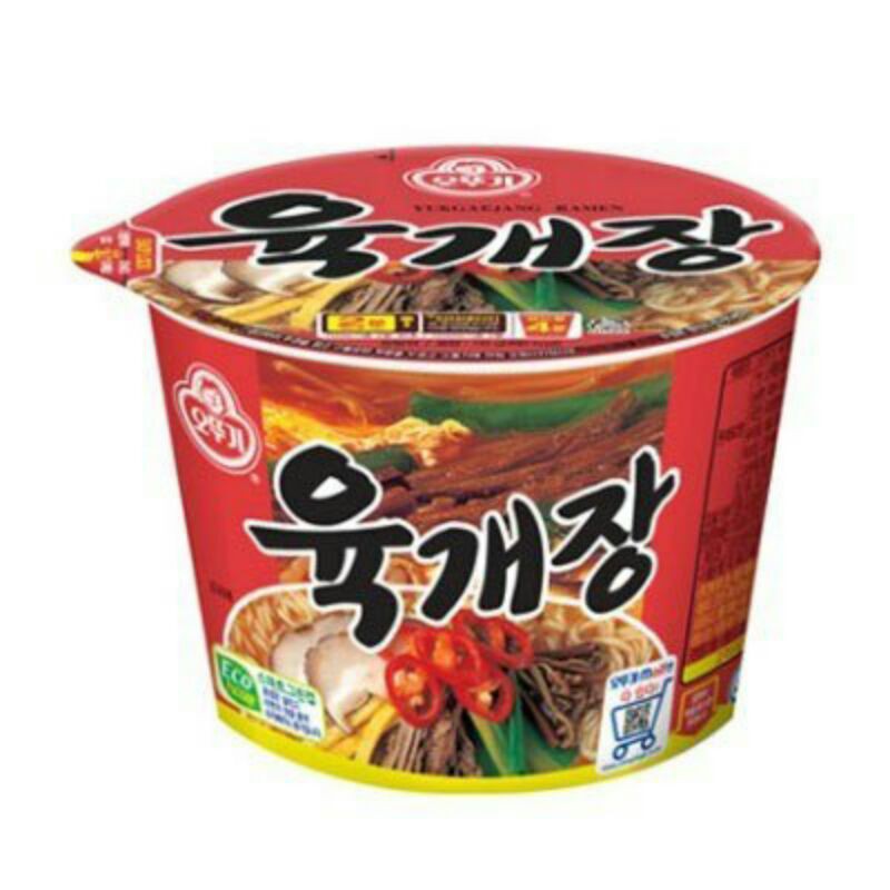ottogi yukgaejang ramen bowl 110 gram