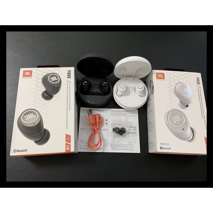 Jbl Free Truly Wireless Headset Bluetooth Jbl Ori 99.99% High Copy - Putih