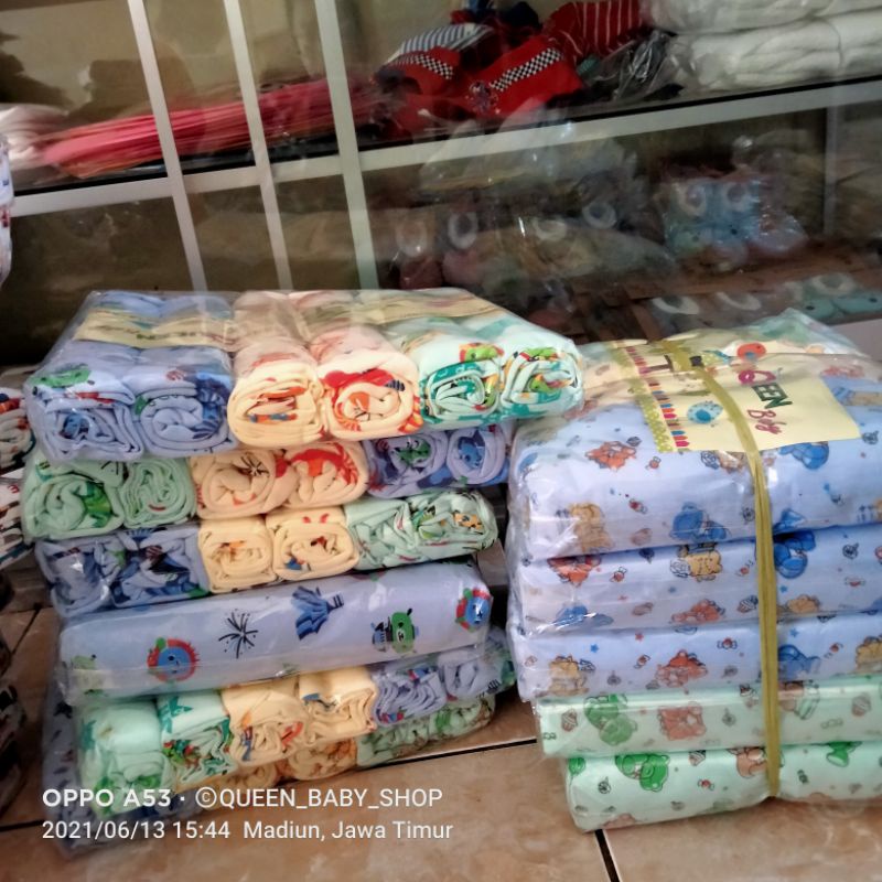 SNI (3 pcs) BEDONG JUMBO SHAQUEEN Bedong Bayi Selimut Bayi Alas Tidur Bayi Perlengkapan Bayi Lahir