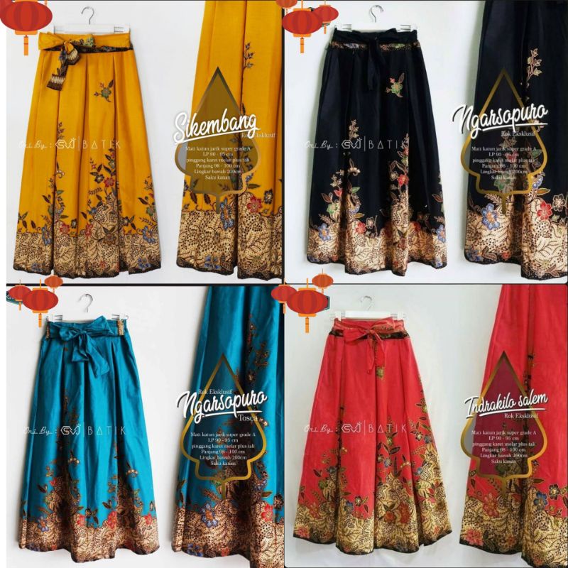 ROK BATIK PAYUNG PANJANG KLOK HALUS PREMIUM UJS