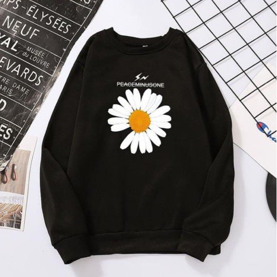ONE BIG DAISY HOODIE WANITA - ATASAN TEBAL PREMIUM
