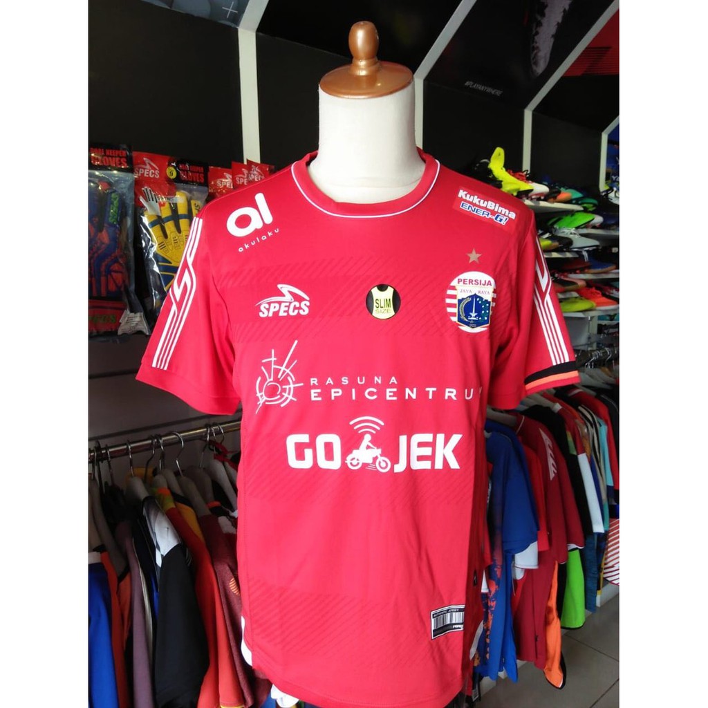Jersey sepakbola specs persija original home red merah Terbaik