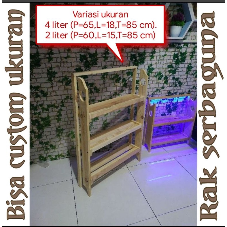 rak cupang/ guppy 3 tingkat minimalis,rak buku,rak multifungsi+LED STRIP 12 VOLT