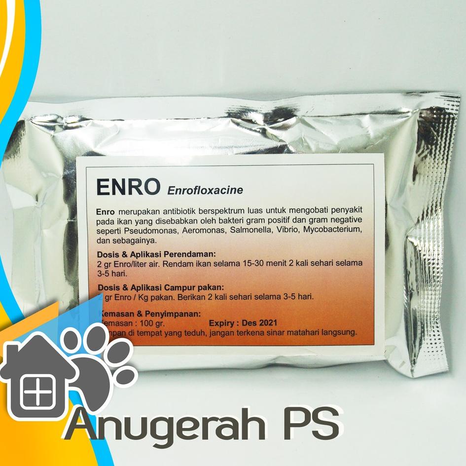 ♛ Enro 100 Antibiotik Ikan Enrofloxacin ➲