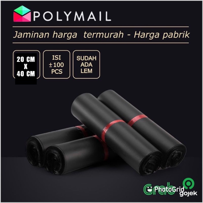 polymailer +100 pcs/kantong packing