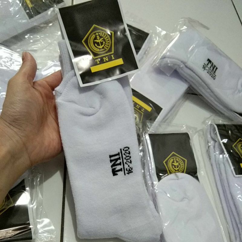 kaos kaki Putih jatah asli Tni Original Tebal Gilbert Army Store Grosir kaos kaki olahraga Tni