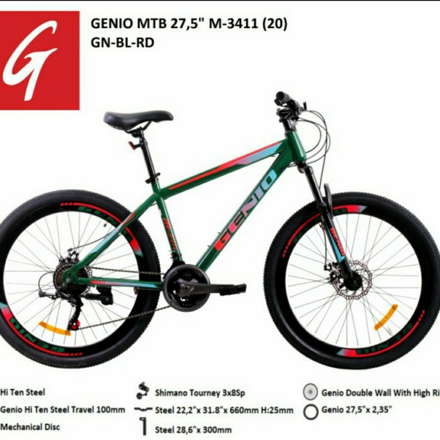 Sepeda Gunung MTB Genio M3411