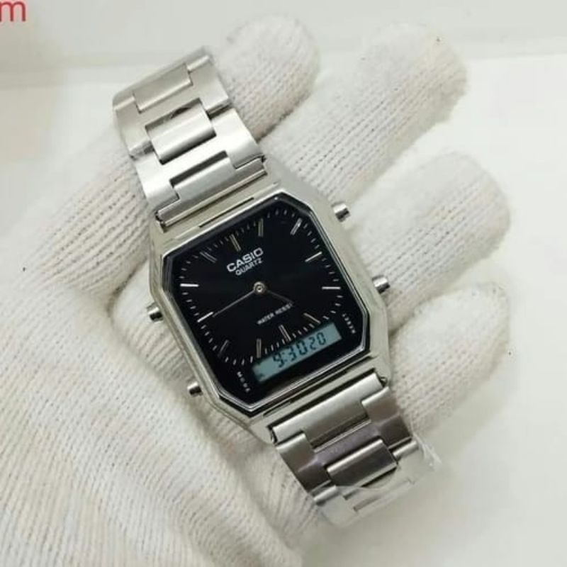 Jam Tangan AQ230 Jam Tangan Pria_Casio_Jam Stainliss Terlaris Bisa COD