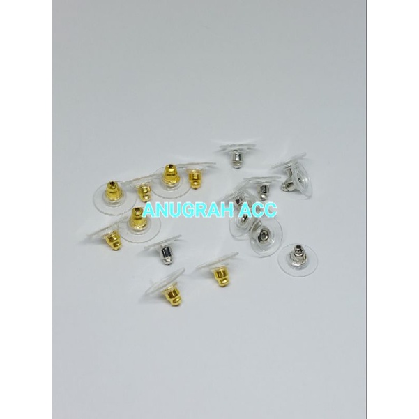 pantat anting tusuk/ karet belakang anting tusuk isi 12pcs