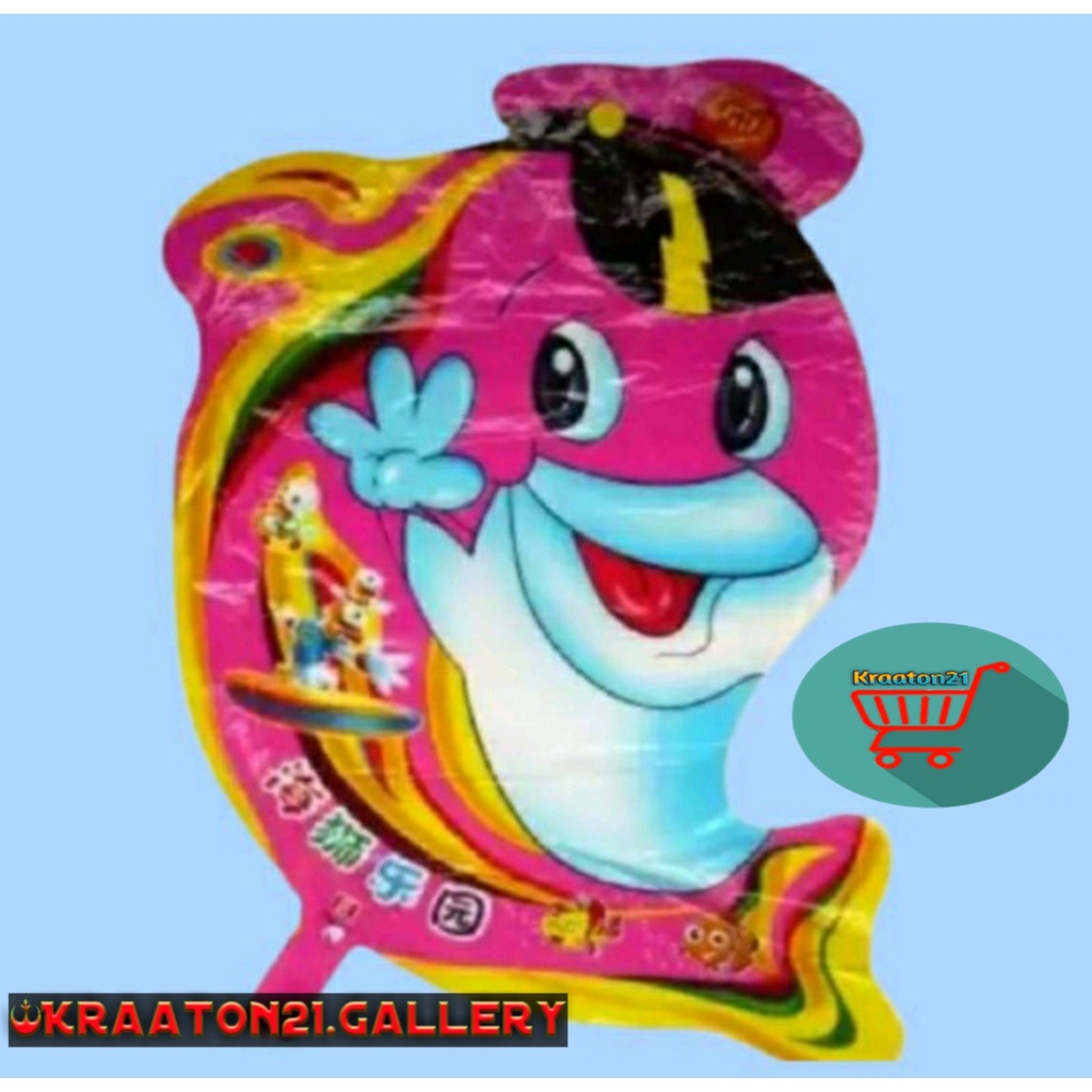 Balon Karakter Ikan Topi / Balon Helium Ikan Topi / Balon Gas Ikan