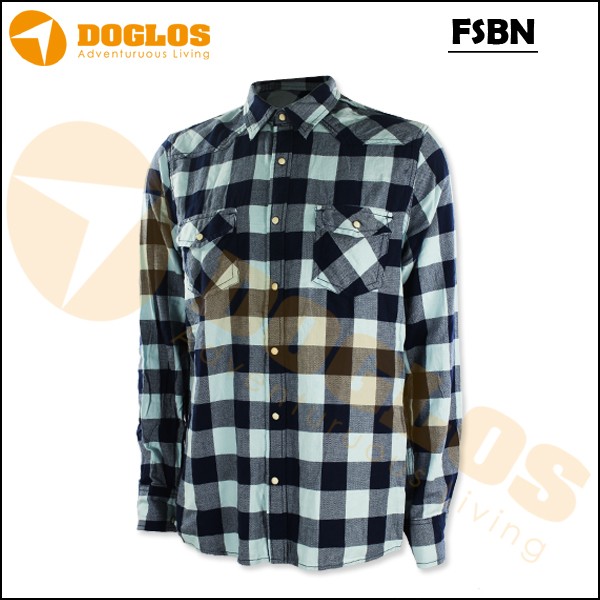 Kemeja Flanel Flannel FSBN Blue new stok import made indonesia