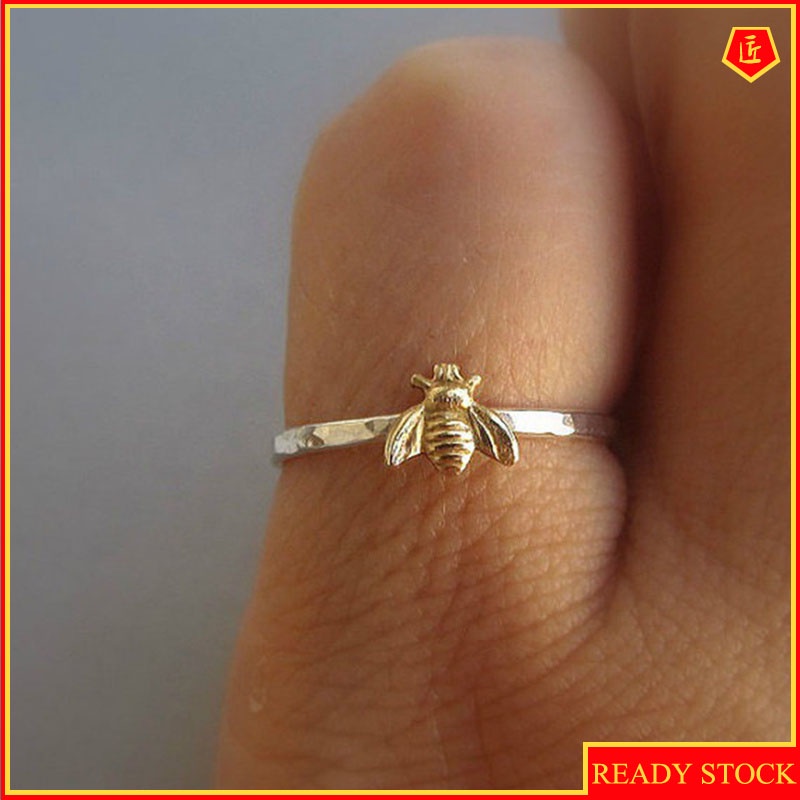 [Ready Stock]Little Bee Ring 925 Silver Cute Personality