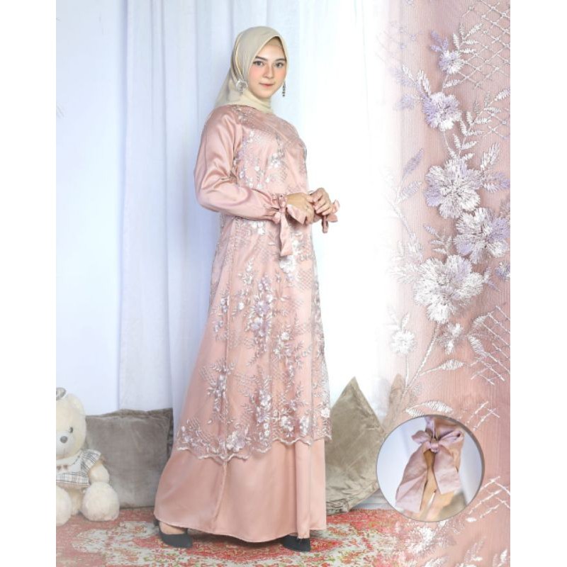 Kebaya Gamis Modern / Kebaya Modern / Gamis Pesta / Kebaya Wisuda / Kebaya Pesta / Kebaya Brukat