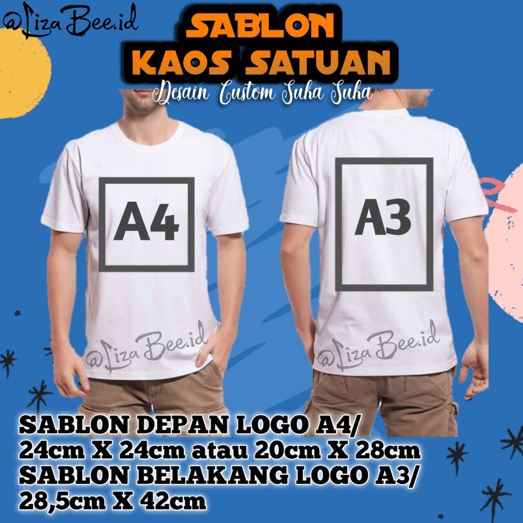 Kaos Sablon Custom Satuan Desain Suka Suka Sablon Dtf Bahan Cotton Combed Kaos Sablon Custom foto Kaos Sablon Desain Sendiri Ori Sablon Kaos Satuan Custom Kaos Satuan Anak Sehari Jadi Baju Custom Foto nama Murah Kaos Desain Sendiri Depan Belakang