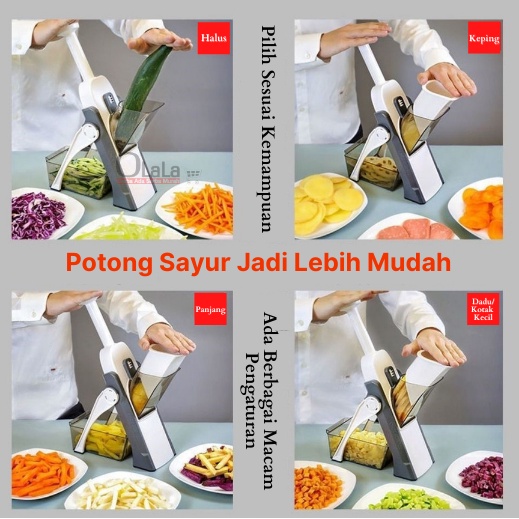 Pemotong Sayur Multifungsi Serbaguna Multifunctional Vegetable Cutter OLL-8815