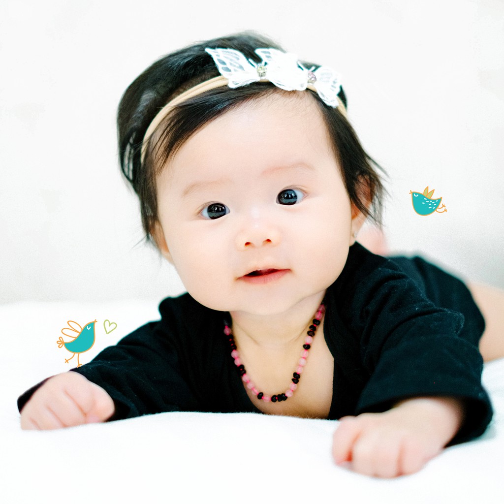 AGL36 Kalung Amber Tumbuh Gigi Bayi By Carlis Baby
