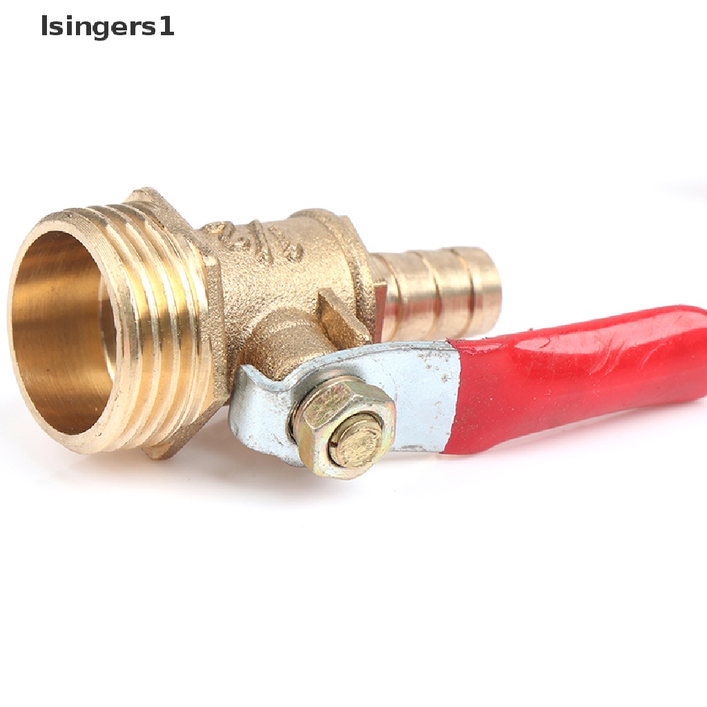 (lsingers1) Adapter Konektor Katup Bola Kuningan Male 1 / 4 &quot;3 / 8&quot; 1 / 2 &quot;BSP