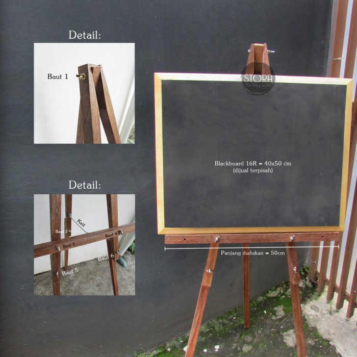 

STORA EASEL JUMBO PORTABEL - T 152 cm - Cokelat