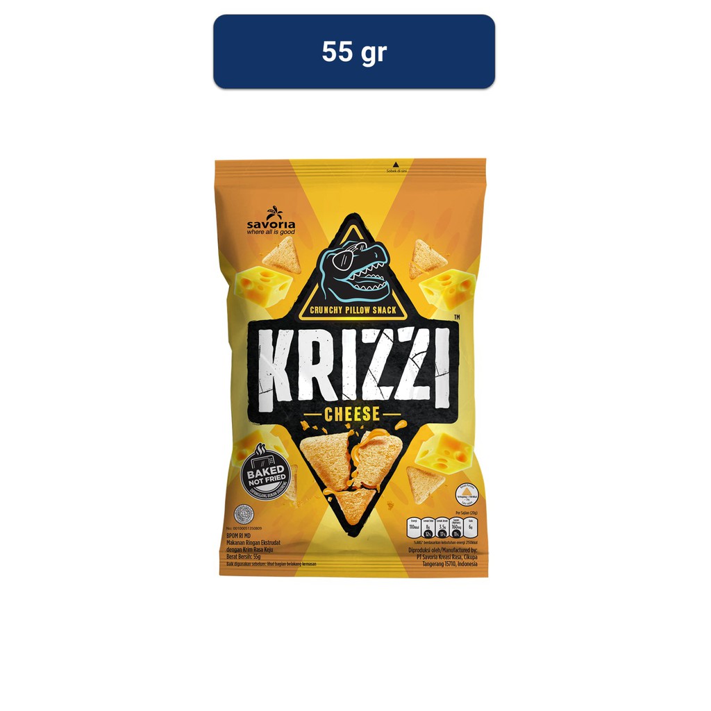 Krizzi Pillow Snack Cheese 55 gr