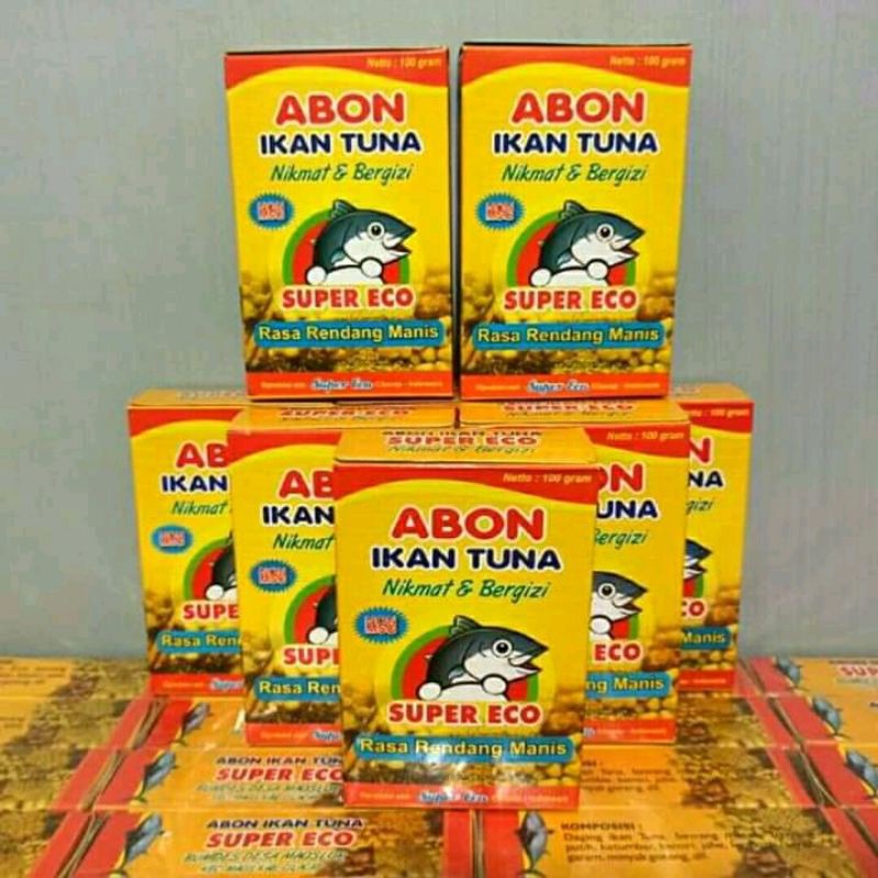 

ABON IKAN TUNA SUPERECO 100 GRAM NON MSG RASA RENDANG PEDAS