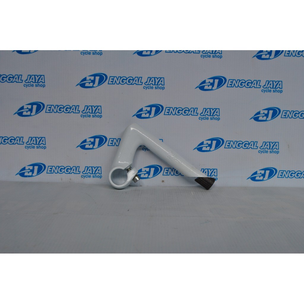 Stem Tiang Stang Sepeda Balap Lama Jadul 22.2 Alloy - Stem Bangau Sepeda Fixie Roadbike Warna Putih