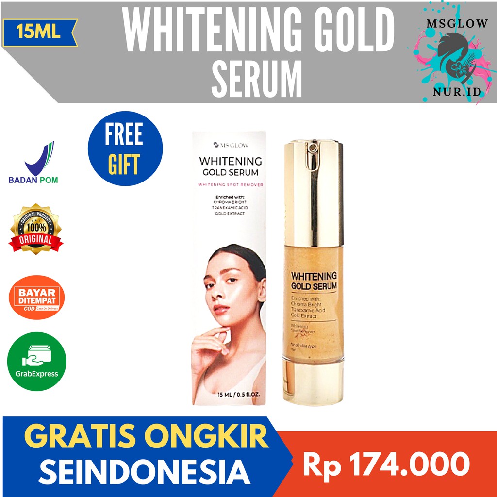 Ms Glow Whitening Gold Serum Whitening Gold Serum Ms Glow Original