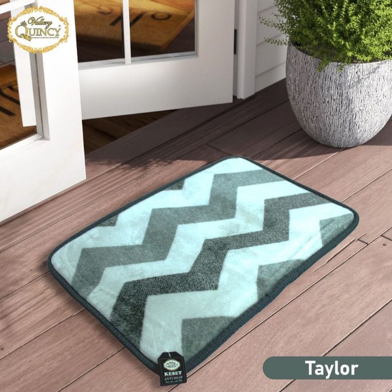 KESET RUMAH / KAMAR ANTI SLIP TIDAK LICIN ZIGZAG SIMPEL MURAH (READY STOCK / COD)