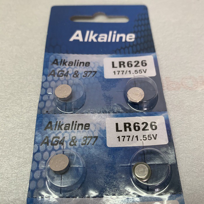 Baterai Kancing ALKALINE LR626 A4 1.5V Batre Batrei Battery LR626