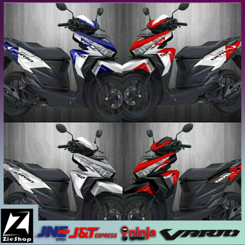 Decal vario 150 full body motif simple elegant Striping motor vario 125 full body Sticker motor