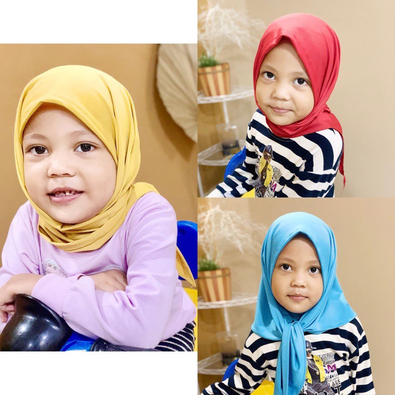 JILBAB ANAK PEREMPUAN/KERUDUNG ANAK/JILBAB BAYI/PASHMINA ANAK USIA 3 BULAN - 5 TAHUN RAYYA