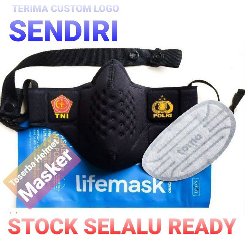 Masker TOMO TNI POLRI ORIGINAL Lifemask Premium