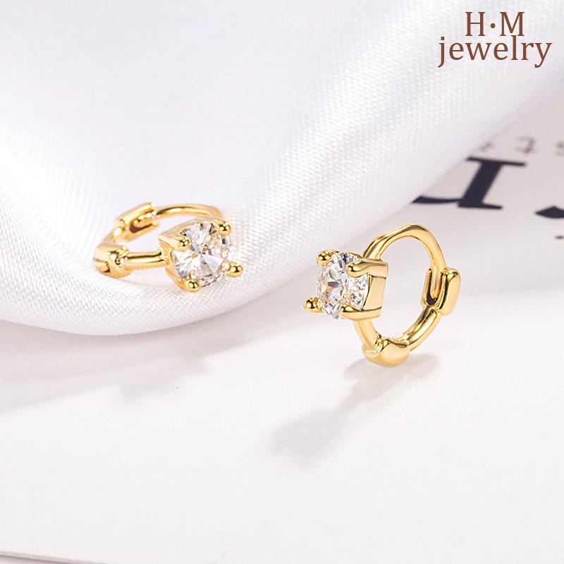 Anting Tusuk Sterling Silver 925 Simple Untuk Wanita