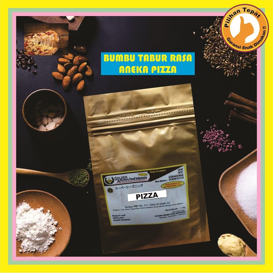

Gafi Food Bumbu Tabur Aneka Rasa Pizza 1 kg Enak Murah Lezat Gurih, Varoius Pizza Flavour Seasoning Powder 1 kg